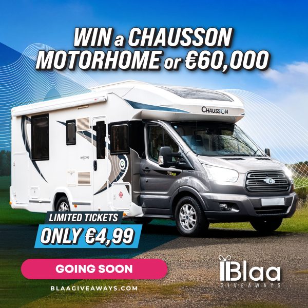 WIN €60,000 OR Chausson Welcome Motorhome!