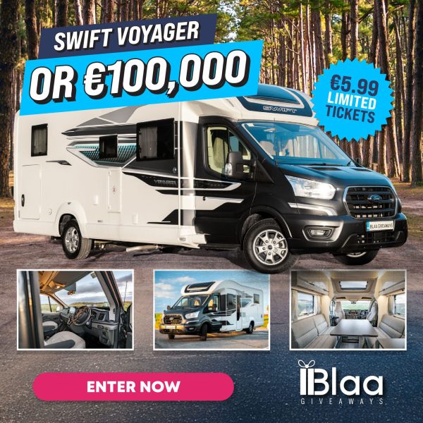 WIN €100,000 OR Swift Voyager Motorhome!