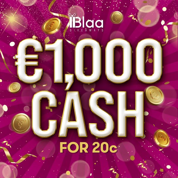 WIN €1,000 for 20c!